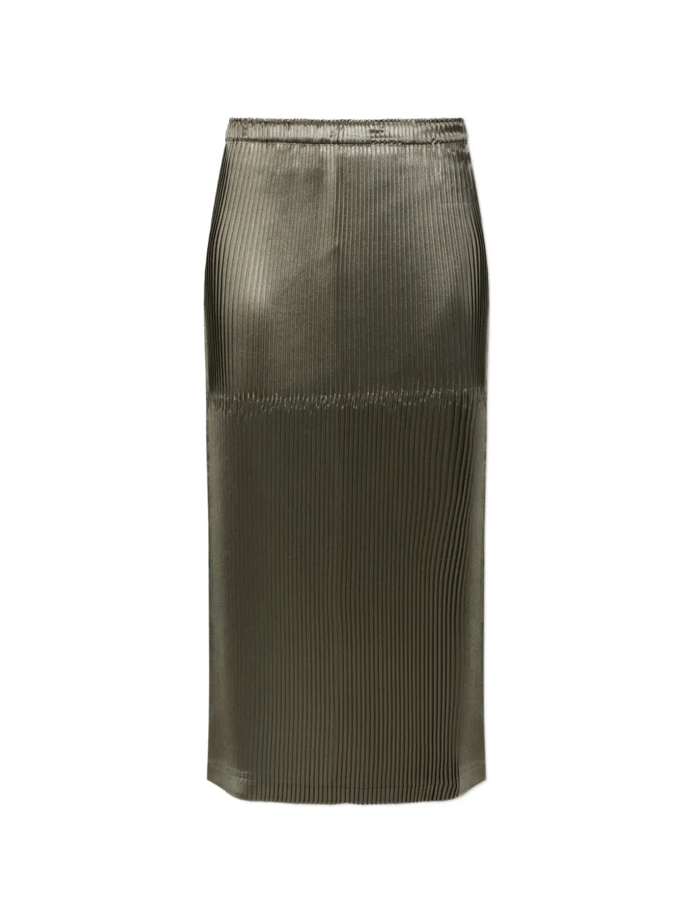 Issey Miyake pleated skirt Groen