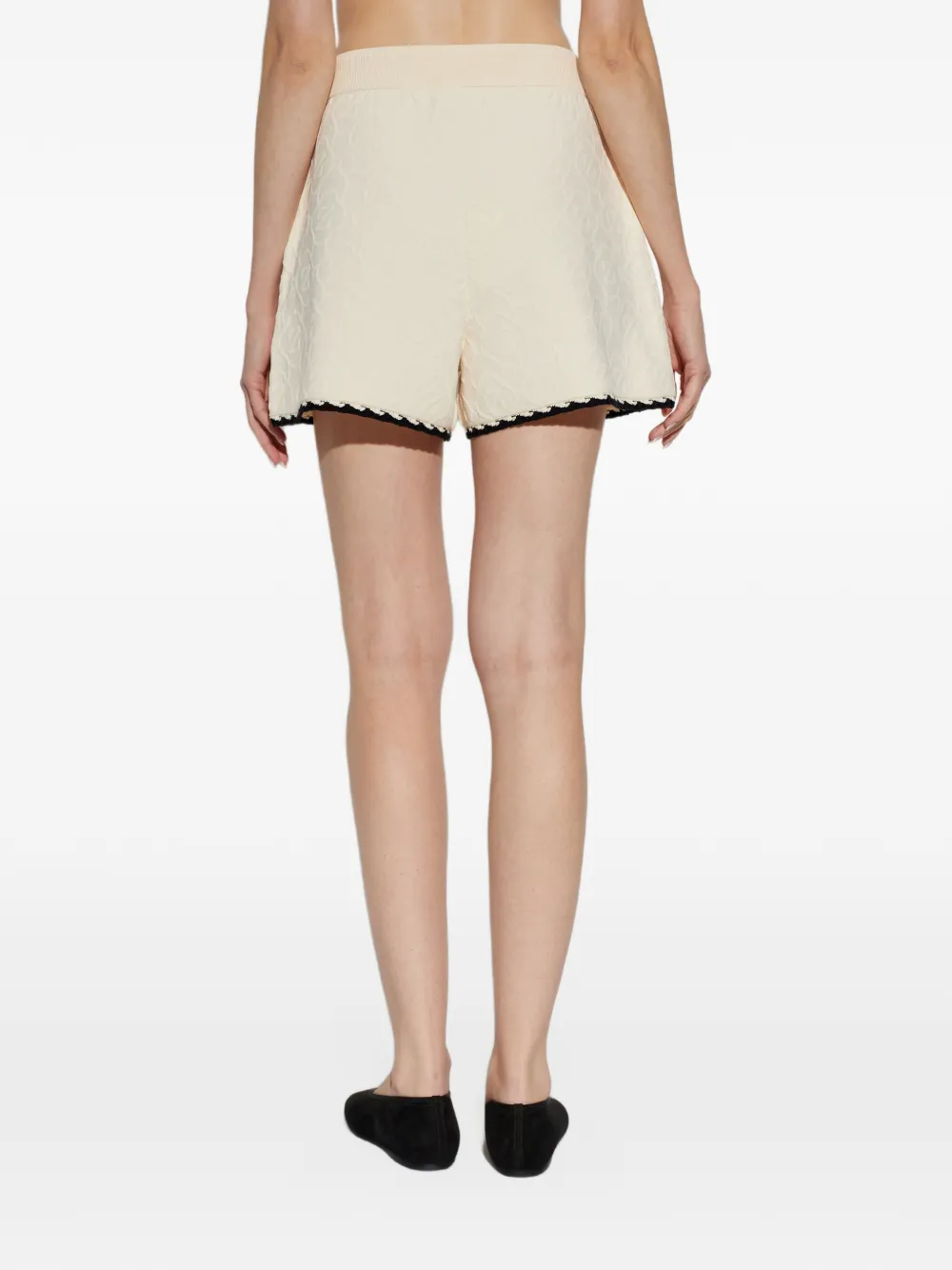 ZIMMERMANN patterned drawstring shorts Beige