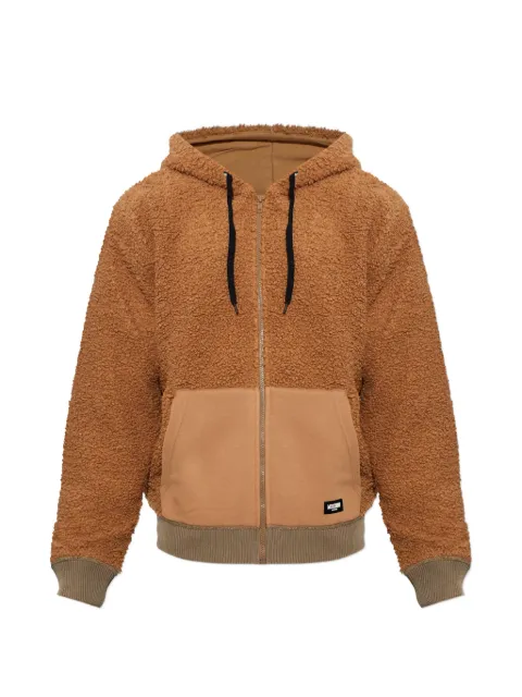 Moschino Active fleece-texture hoodie