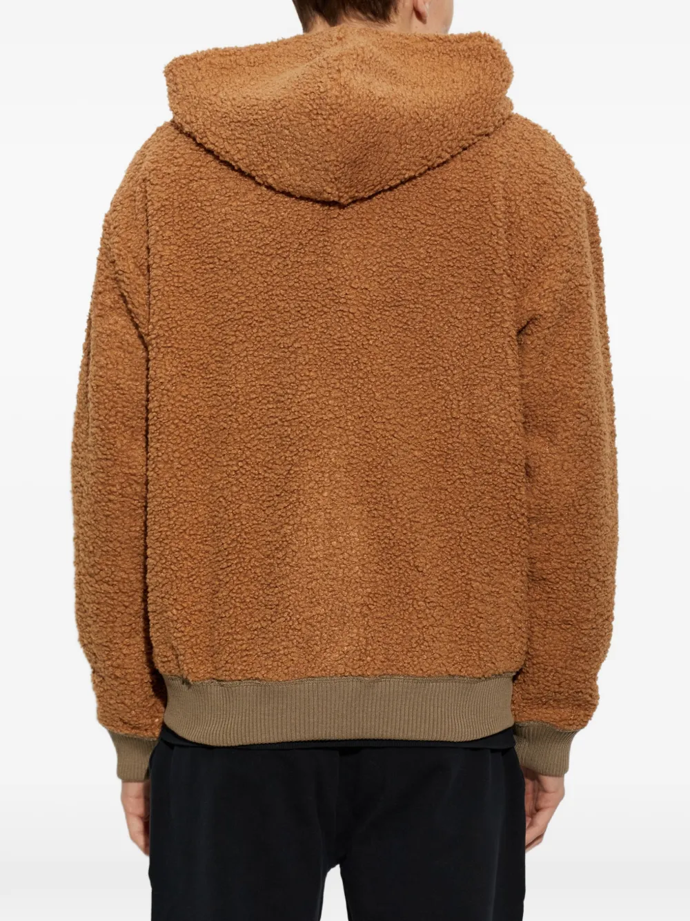 Moschino Active hoodie met fleecetextuur Bruin