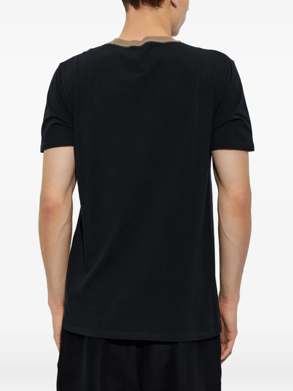 Moschino Active T-shirt met logo-patch Zwart