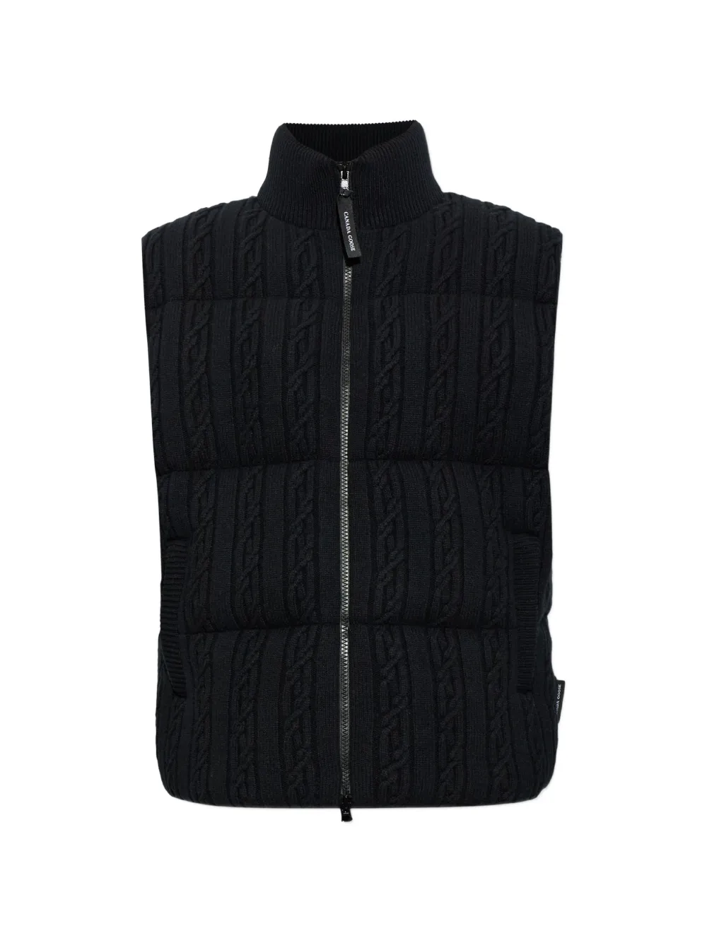 Canada Goose Sterling kabelgebreide bodywarmer Zwart