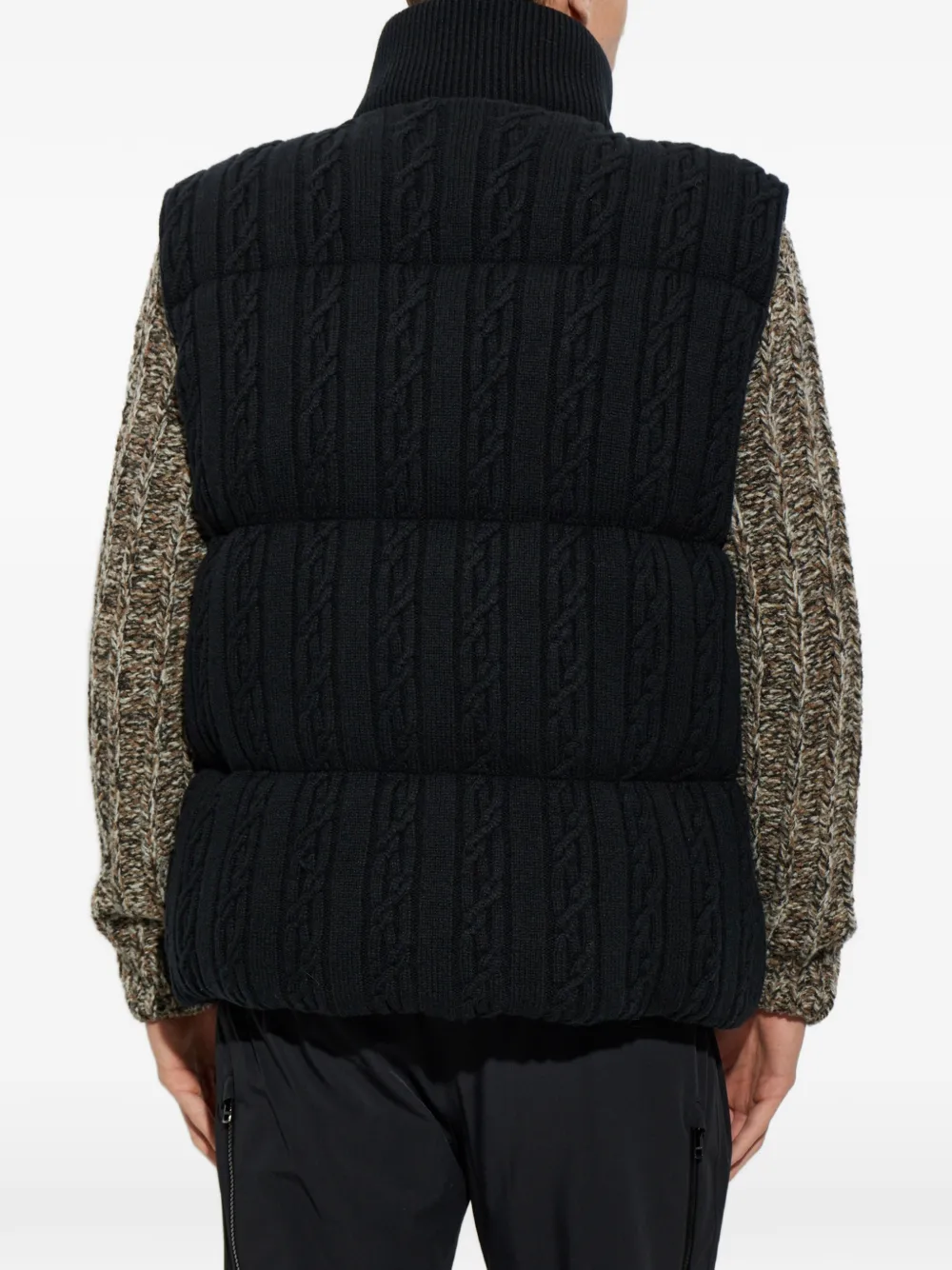Canada Goose Sterling kabelgebreide bodywarmer Zwart