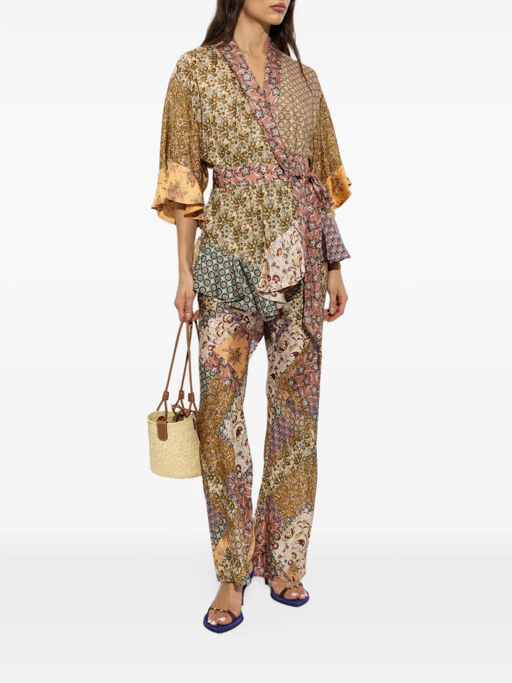 ZIMMERMANN Fairlight scarf wrap top Beige