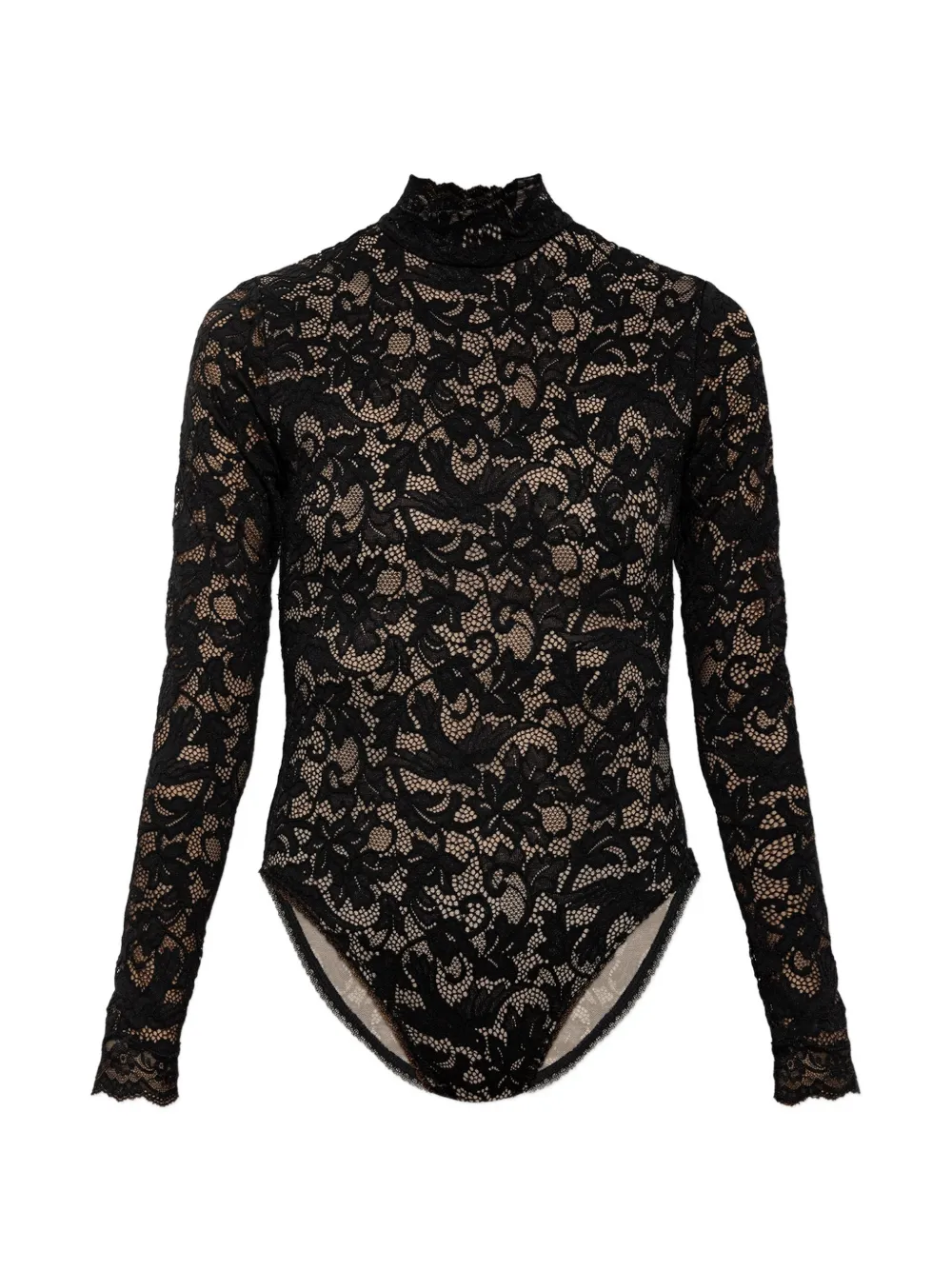 ZIMMERMANN lace long-sleeve bodysuit - Black