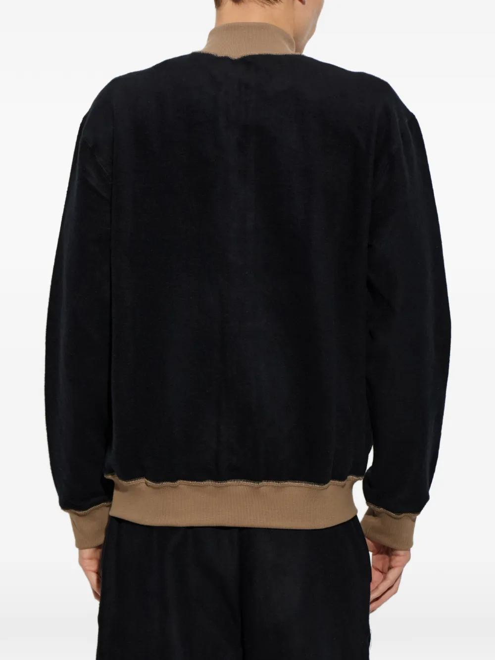 Moschino Active zip-up sweater Zwart