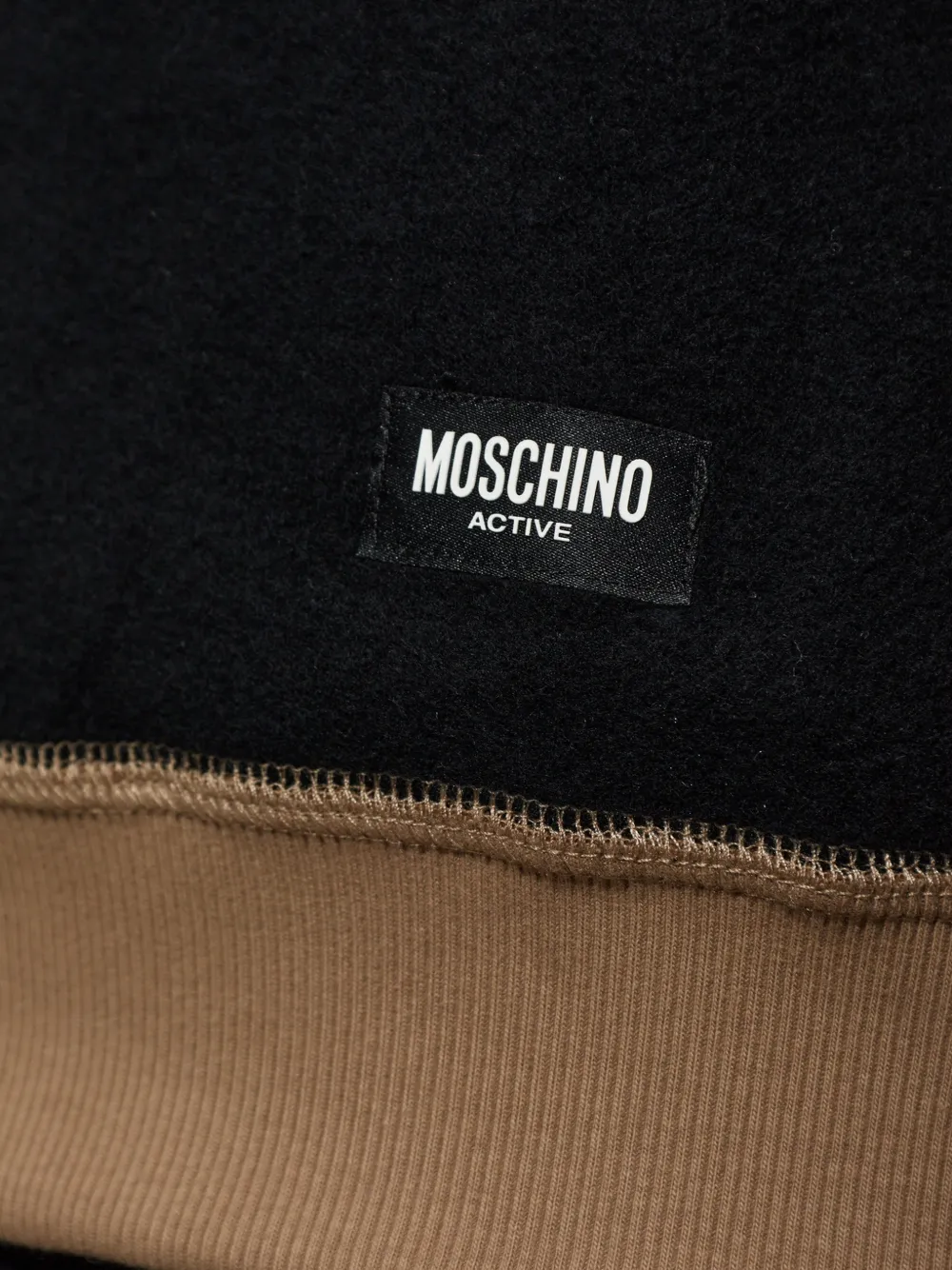 Moschino Active zip-up sweater Zwart