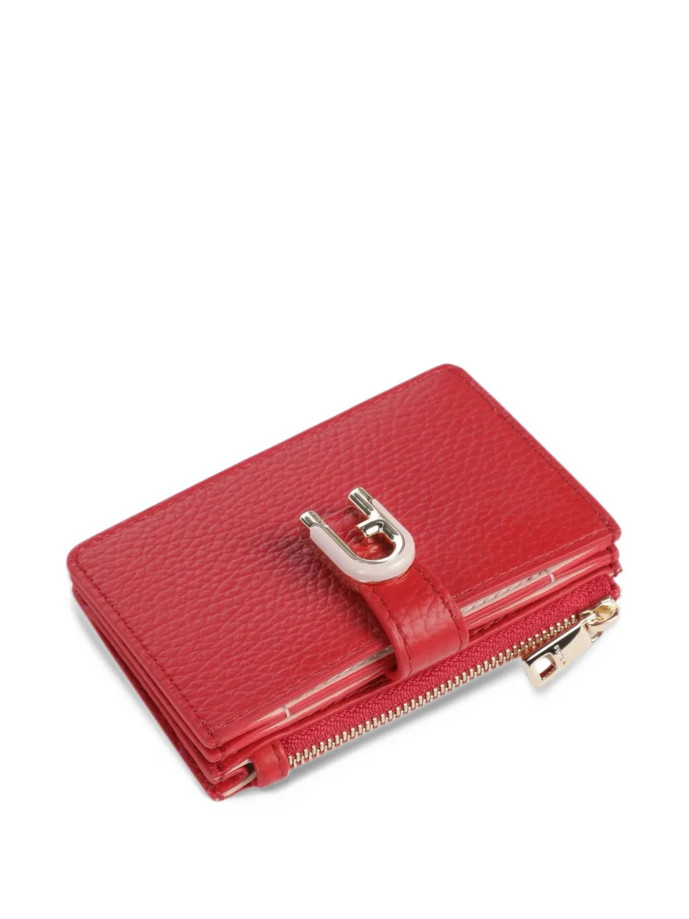 Furla 1927 portemonnee van bewerkt leer Rood