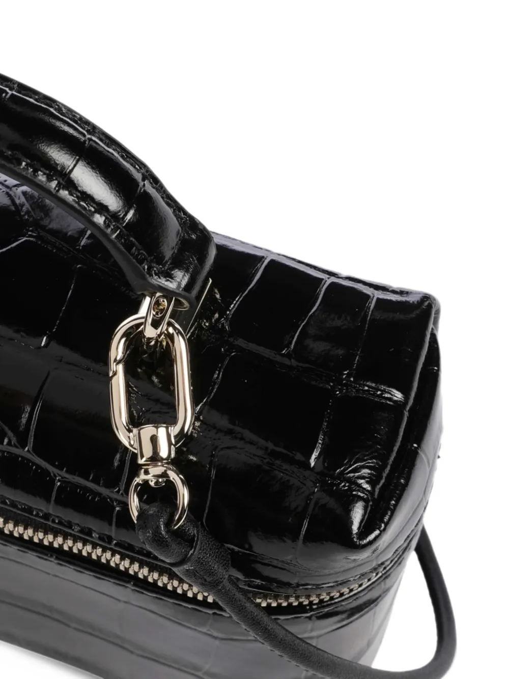 Furla Shopper met krokodillen-reliëf Zwart