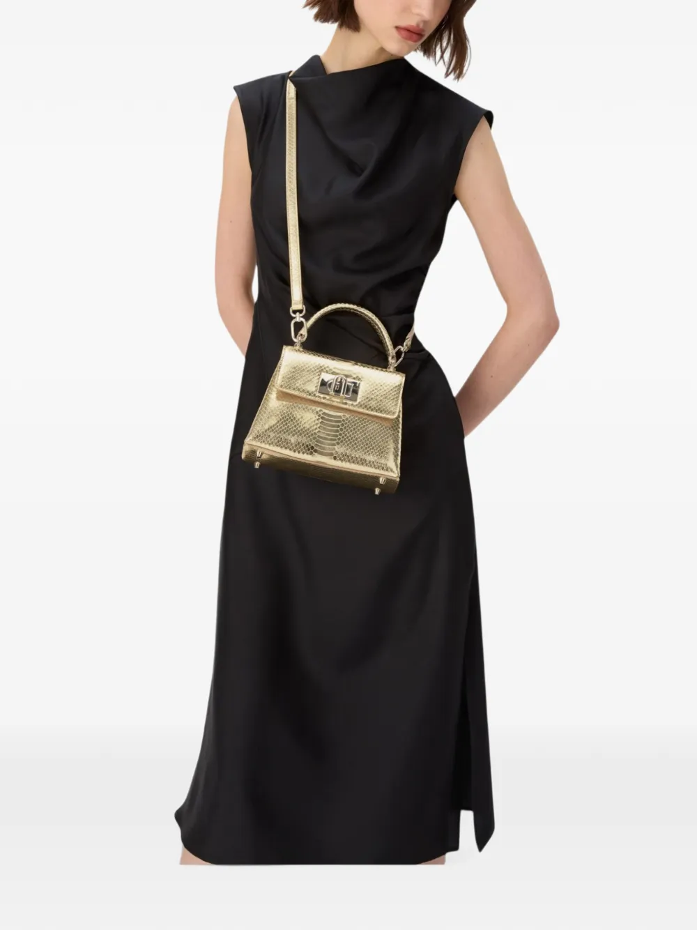 Furla 1927 top-handle mini bag Geel