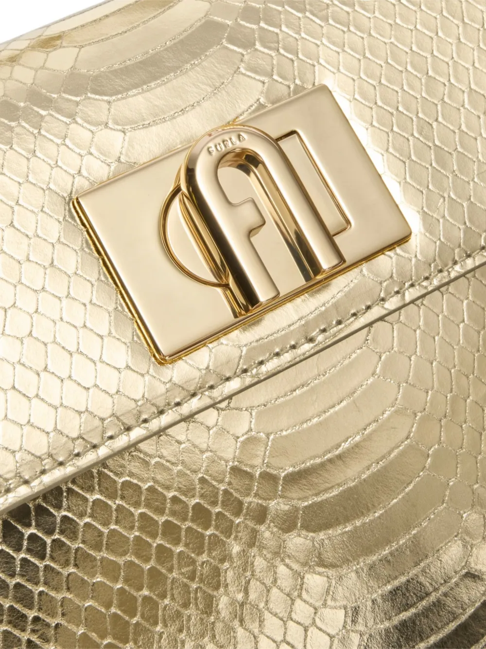 Furla 1927 top-handle mini bag Geel