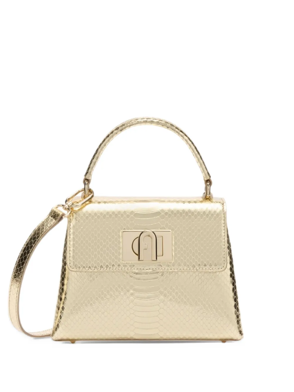 Furla 1927 top-handle mini bag Geel