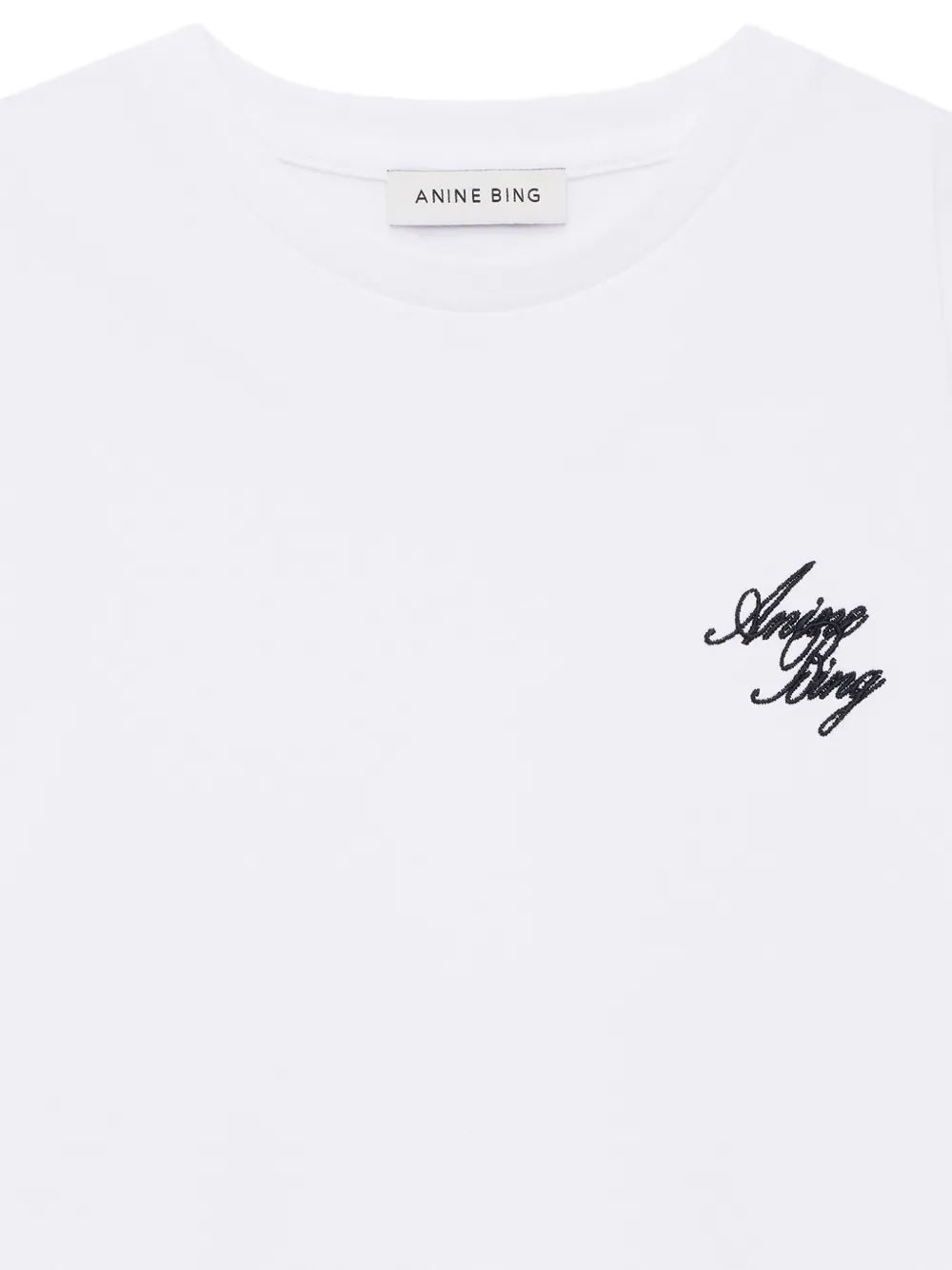 ANINE BING Shelley monogram T-shirt Wit
