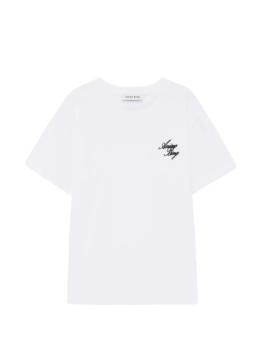 ANINE BING Shelley monogram T-shirt Wit