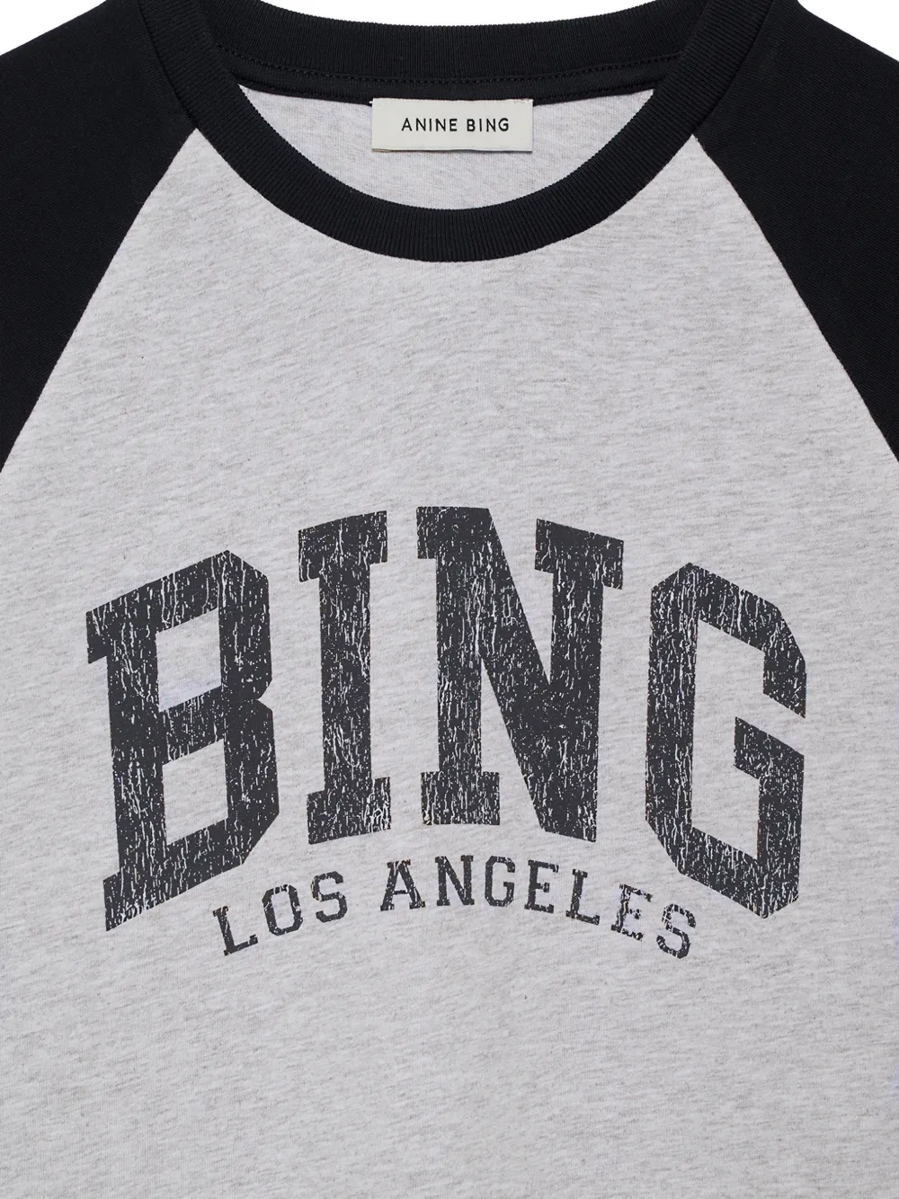 ANINE BING Shelley raglan T-shirt Bing LA Grijs
