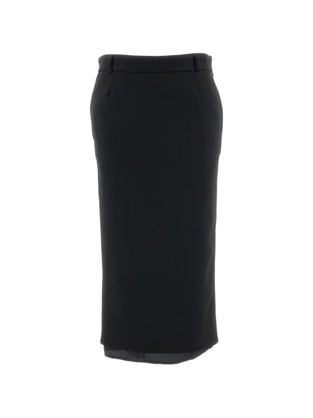 The Attico pencil midi skirt - Nero
