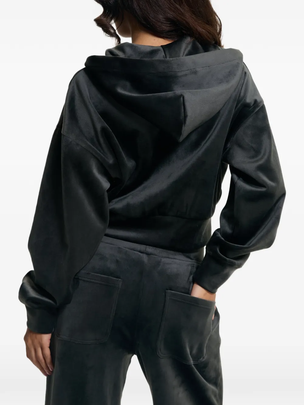 Juicy Couture velour bonded hoodie Grijs