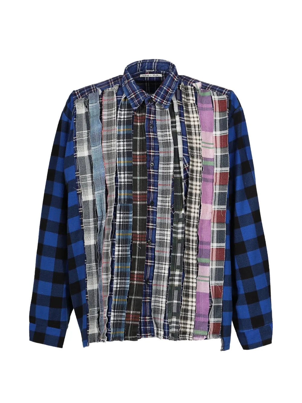 Needles ribbon patchwork flannel shirt | Image 2