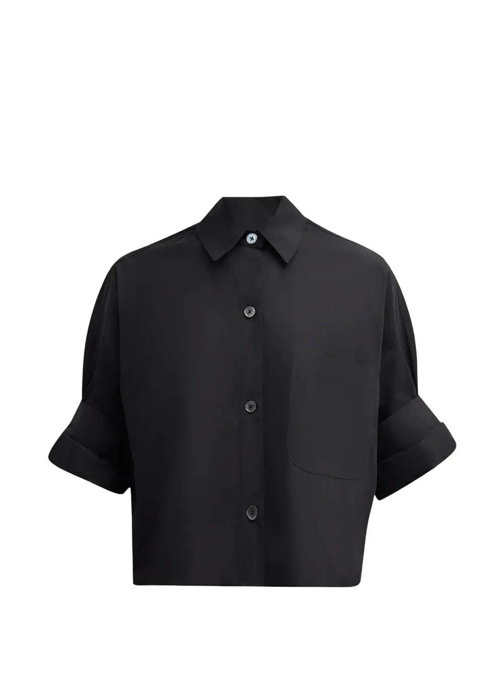 TWP Next Ex cropped shirt - Nero