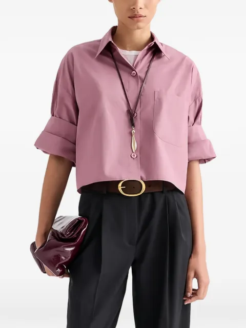 TWP Next Ex cropped shirt