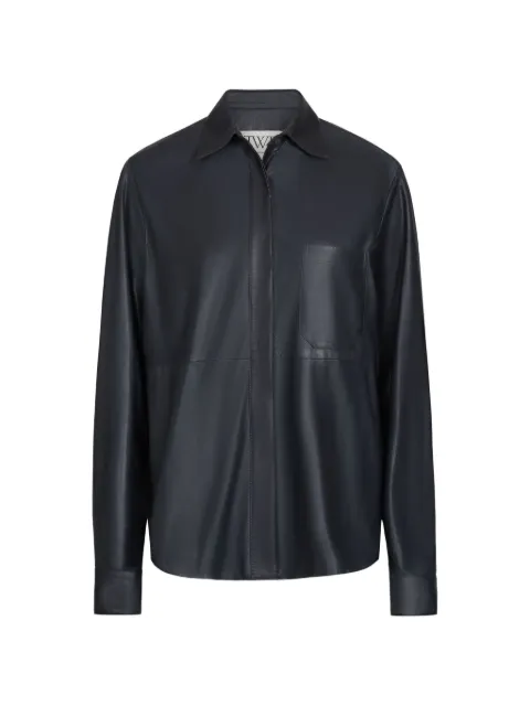 TWP Cowboy Update leather shirt