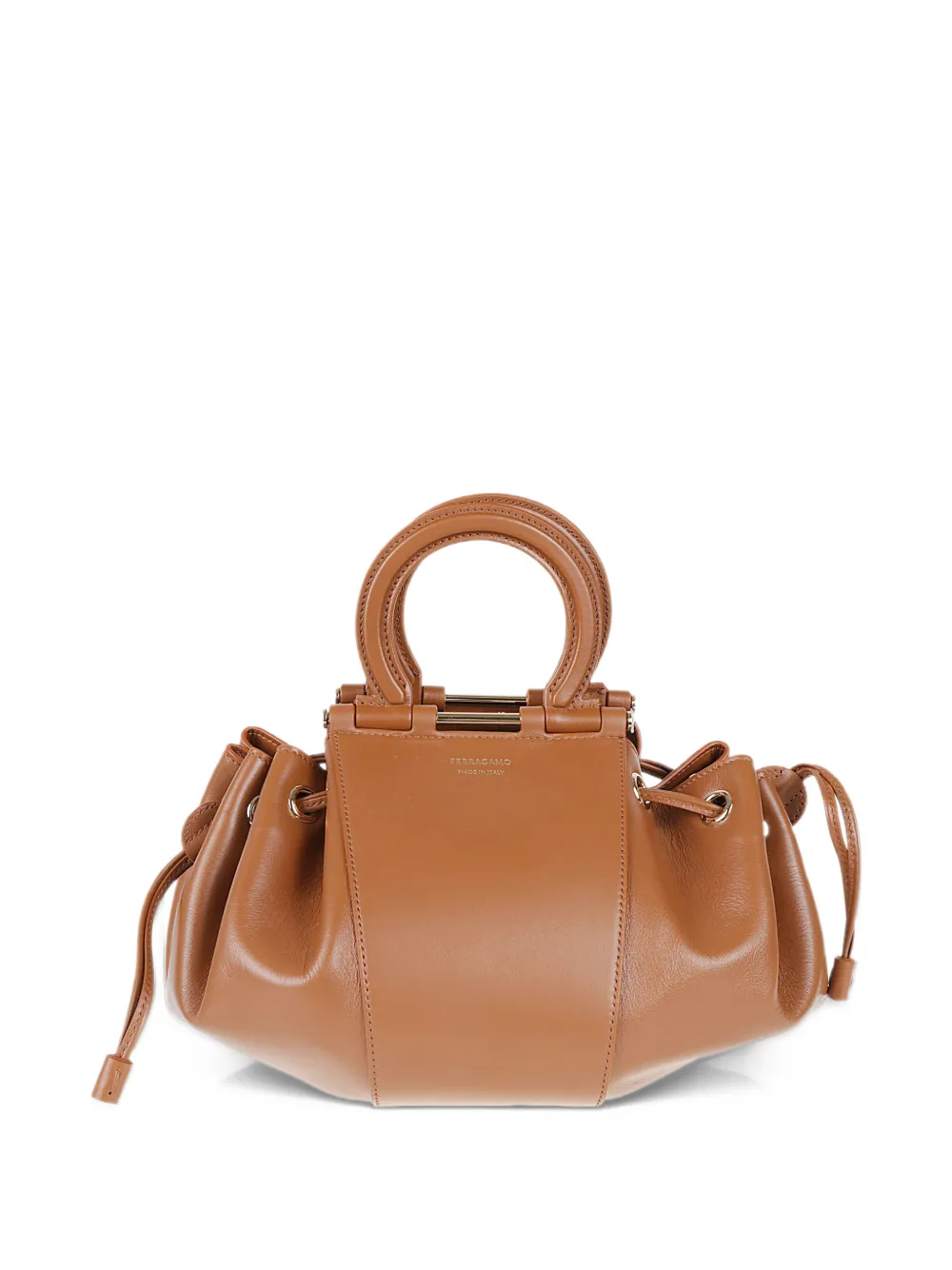 Ferragamo Gancini bucket bag Bruin