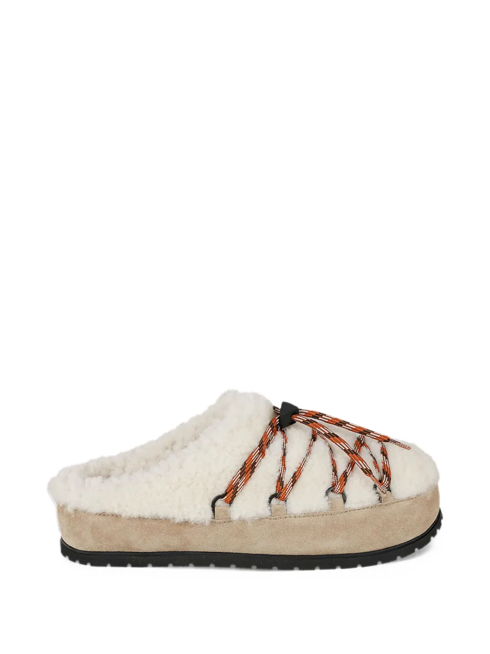 Prada suede and shearling mules - Toni neutri