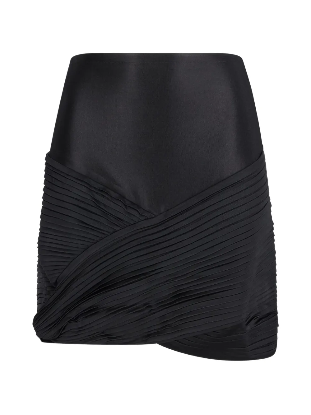 Rabanne pleated mini skirt - Nero