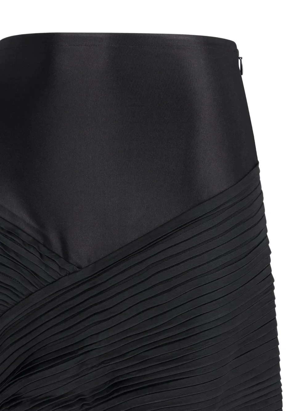 Rabanne pleated mini skirt Zwart