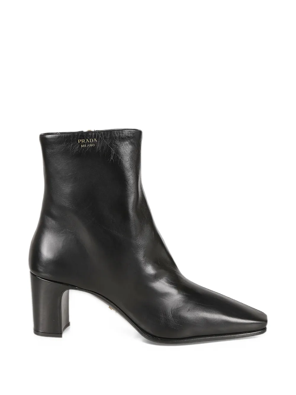 Prada leather booties - Nero