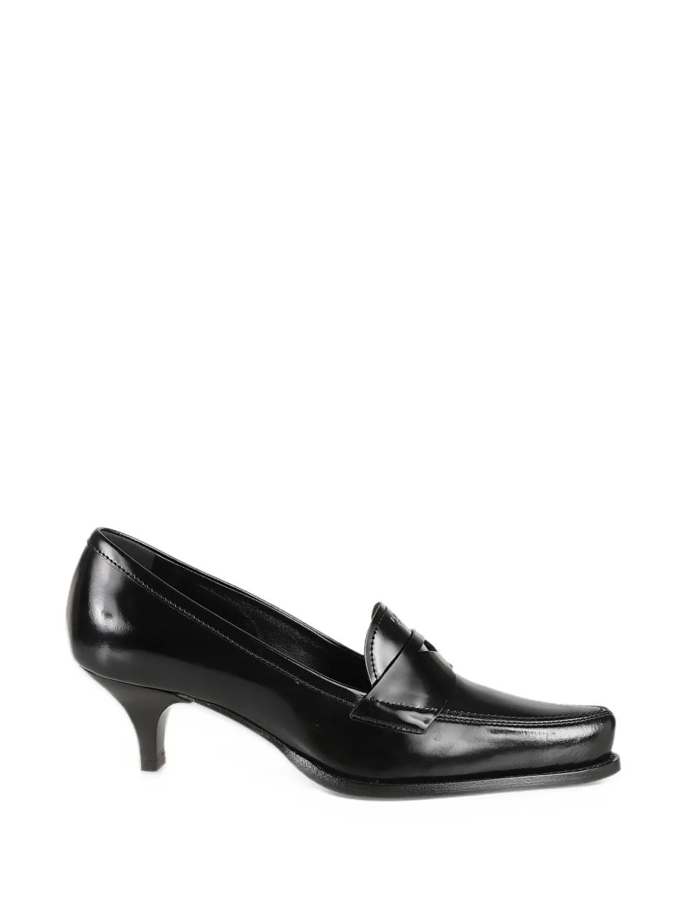 Prada brushed leather loafers - Nero