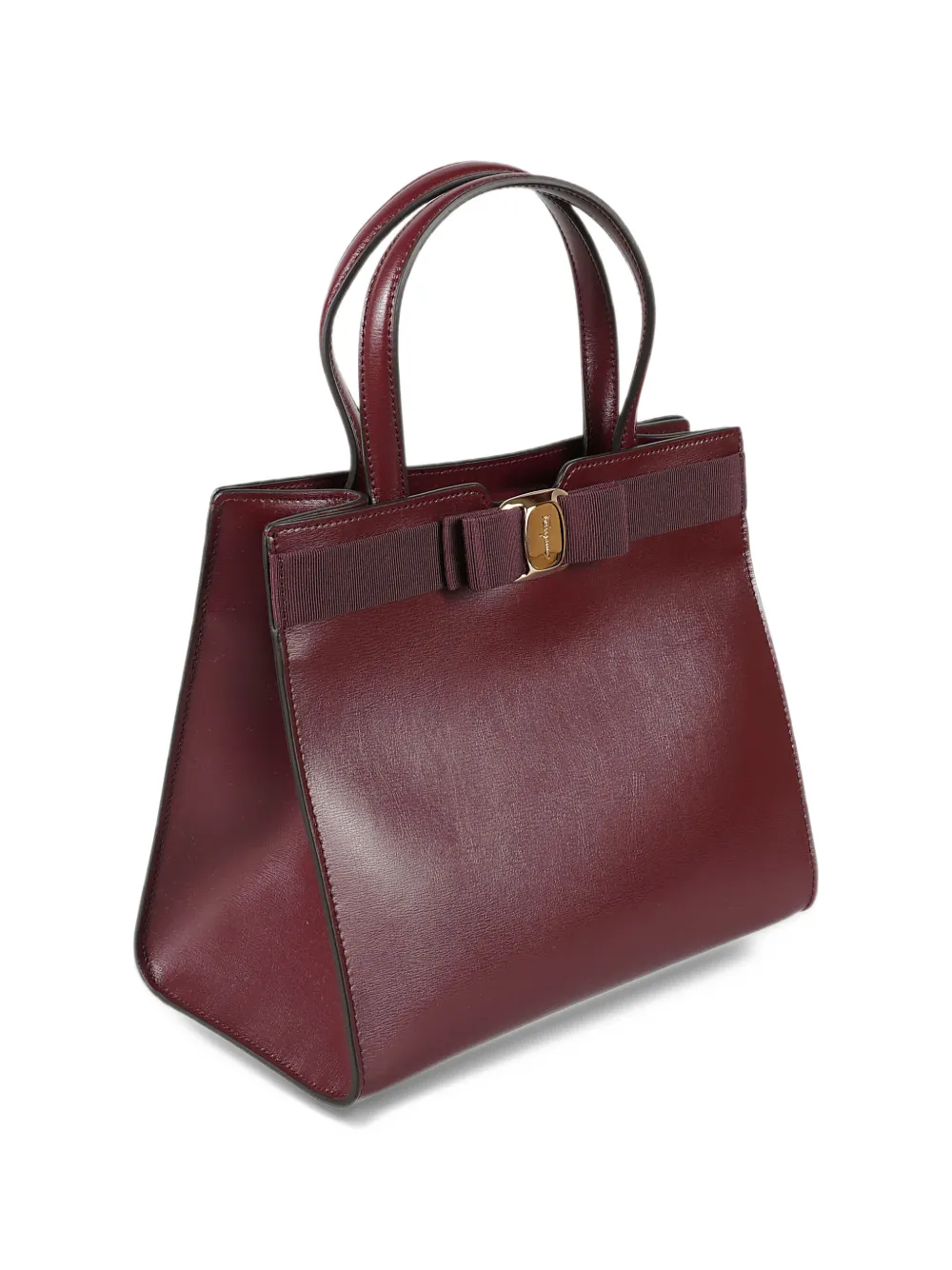 Ferragamo Vara Bow leather tote bag Rood