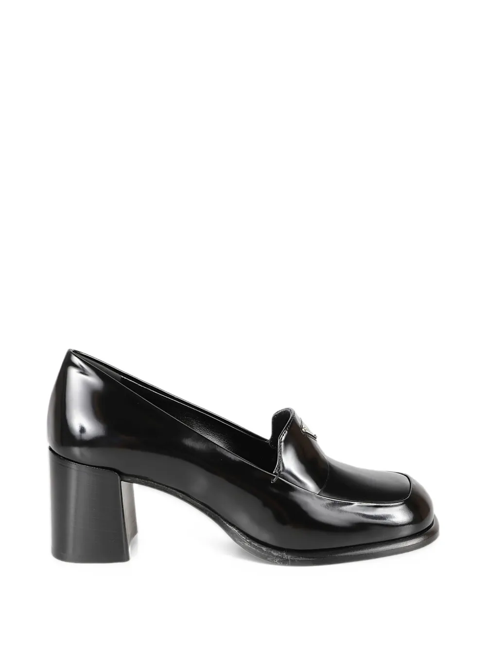 Prada brushed leather loafers - Nero