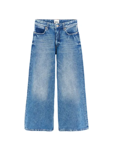 Bellerose Kids Kae faded wide-leg jeans