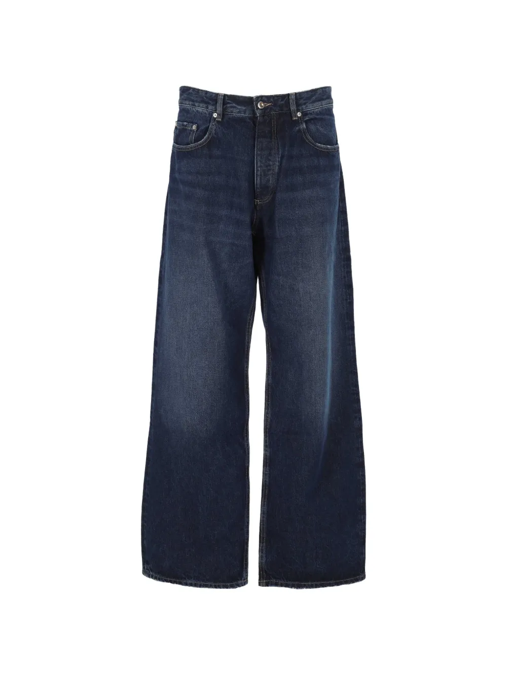 ICON DENIM Will faded wide-leg jeans - Blu