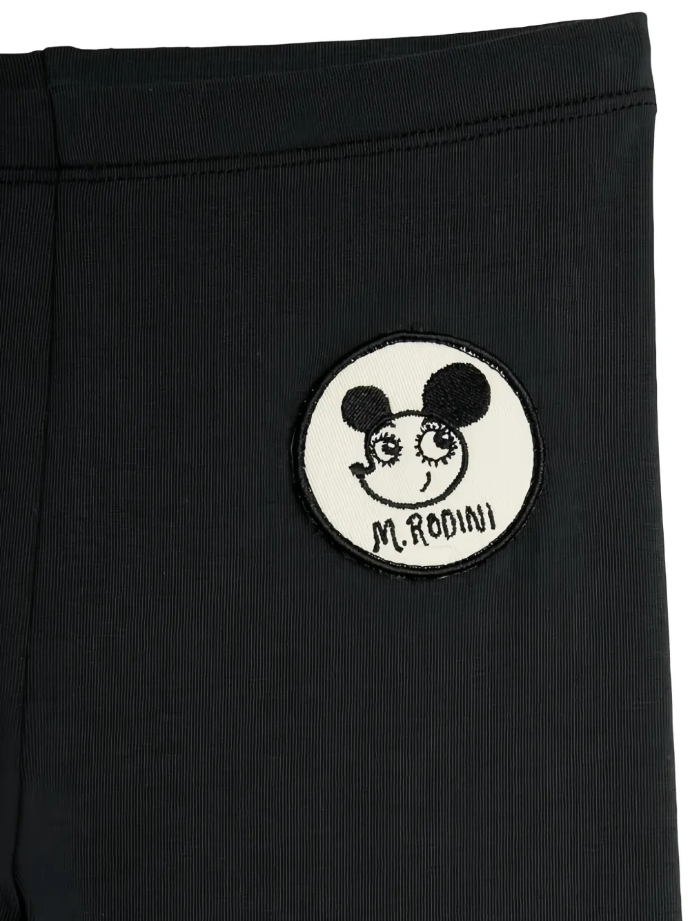 Mini Rodini Ritzratz logo-patch trousers Zwart