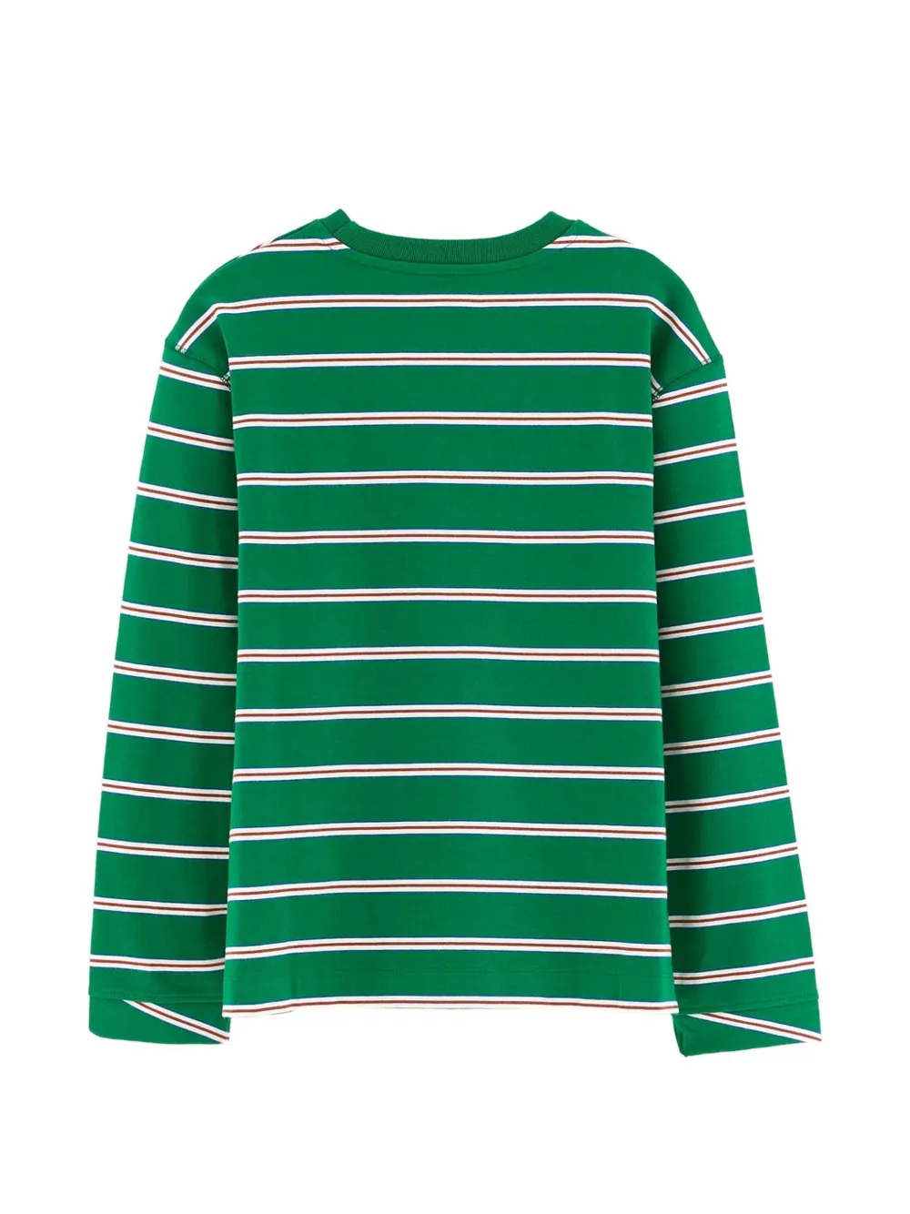 Bellerose Kids Camjo striped long-sleeve T-shirt Groen