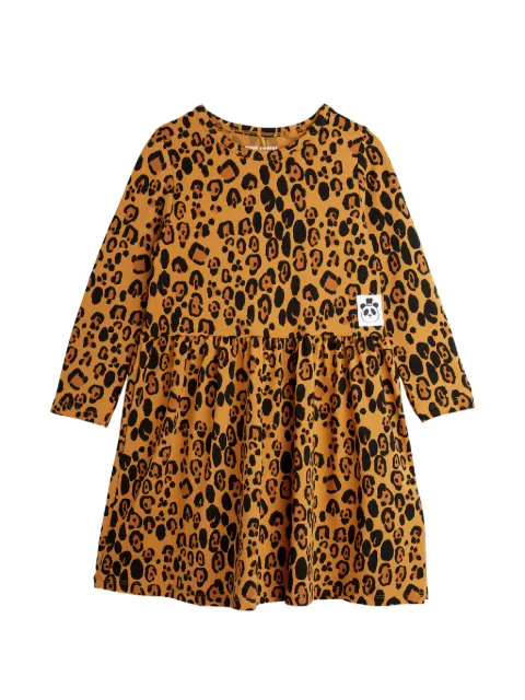 Mini Rodini leopard-print flared dress