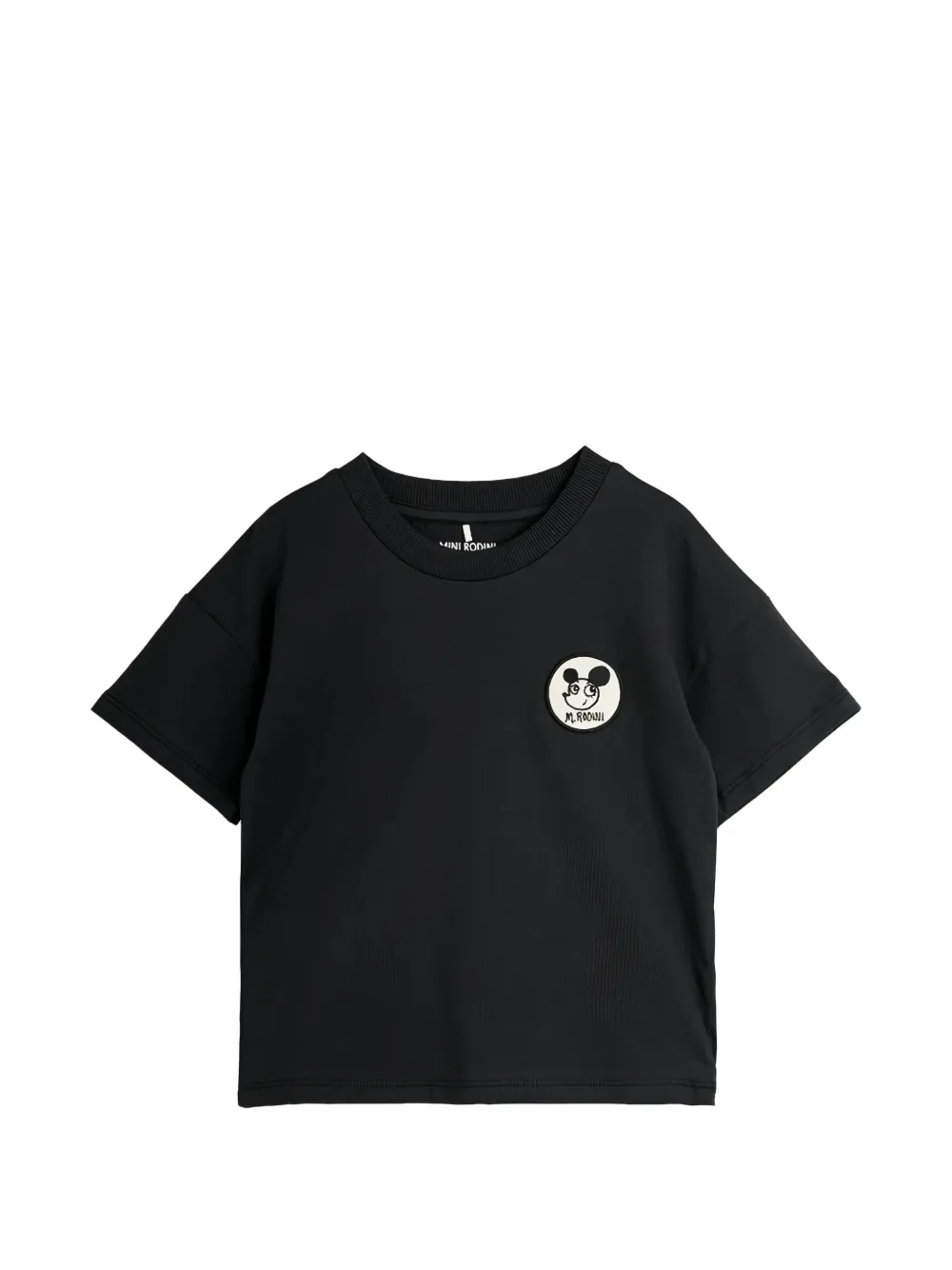 Mini Rodini Ritzratz logo-patch T-shirt - Nero