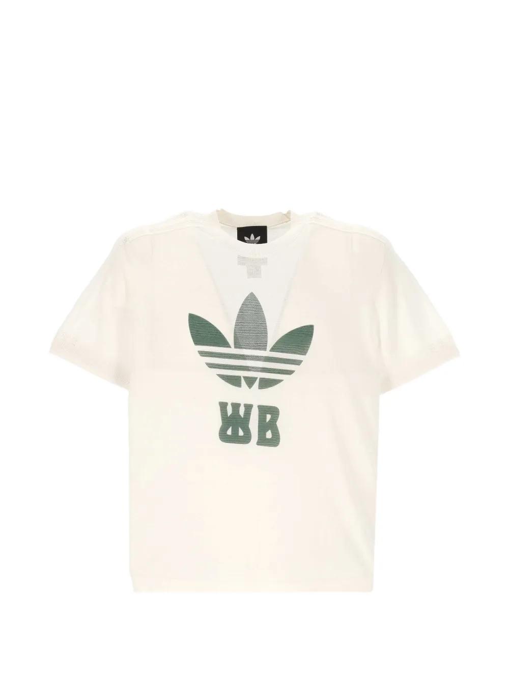Adidas x Wales Bonner logo-print knitted T-shirt Wit