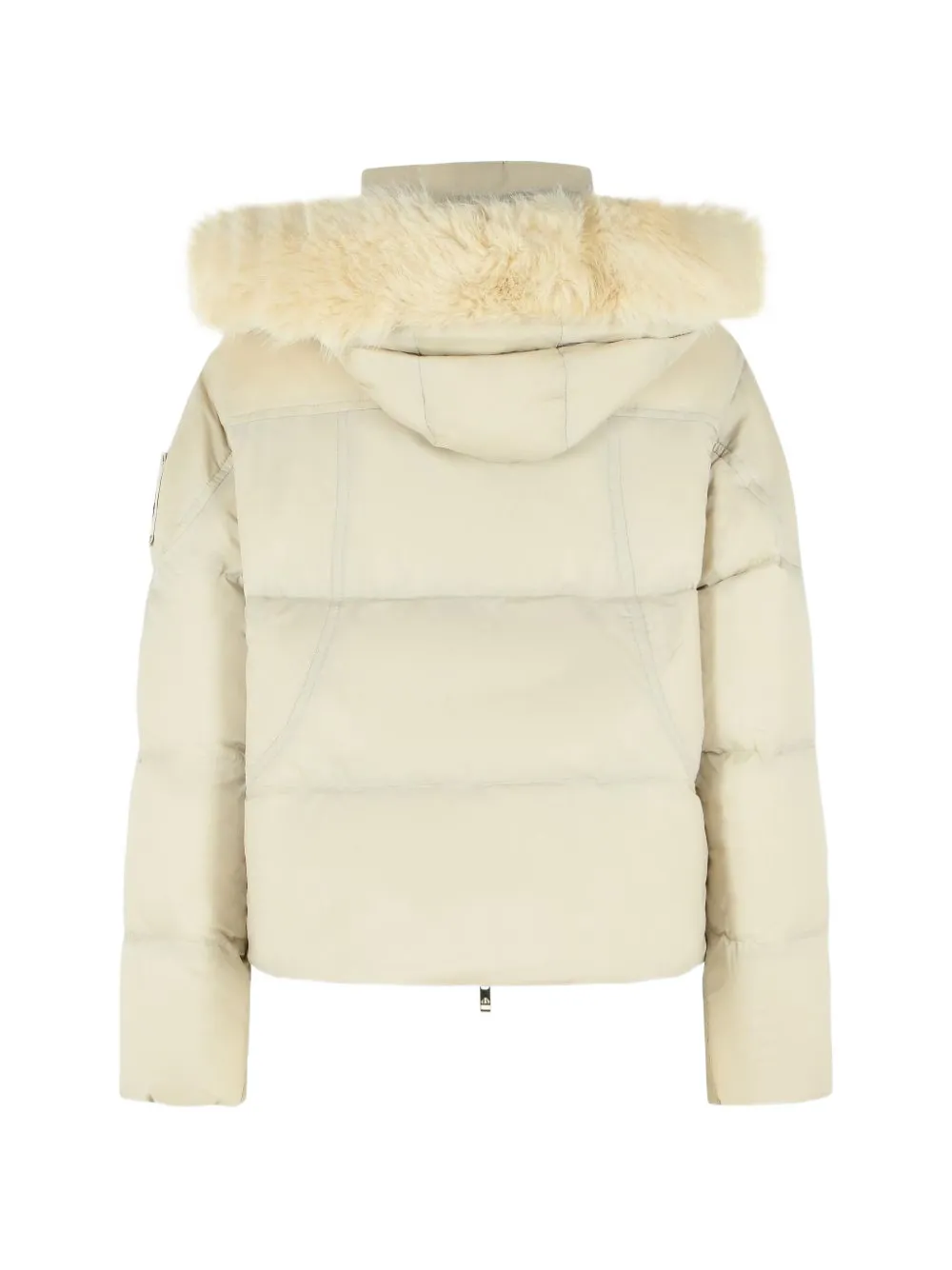Moose Knuckles Everest pom-pom trim padded jacket Beige