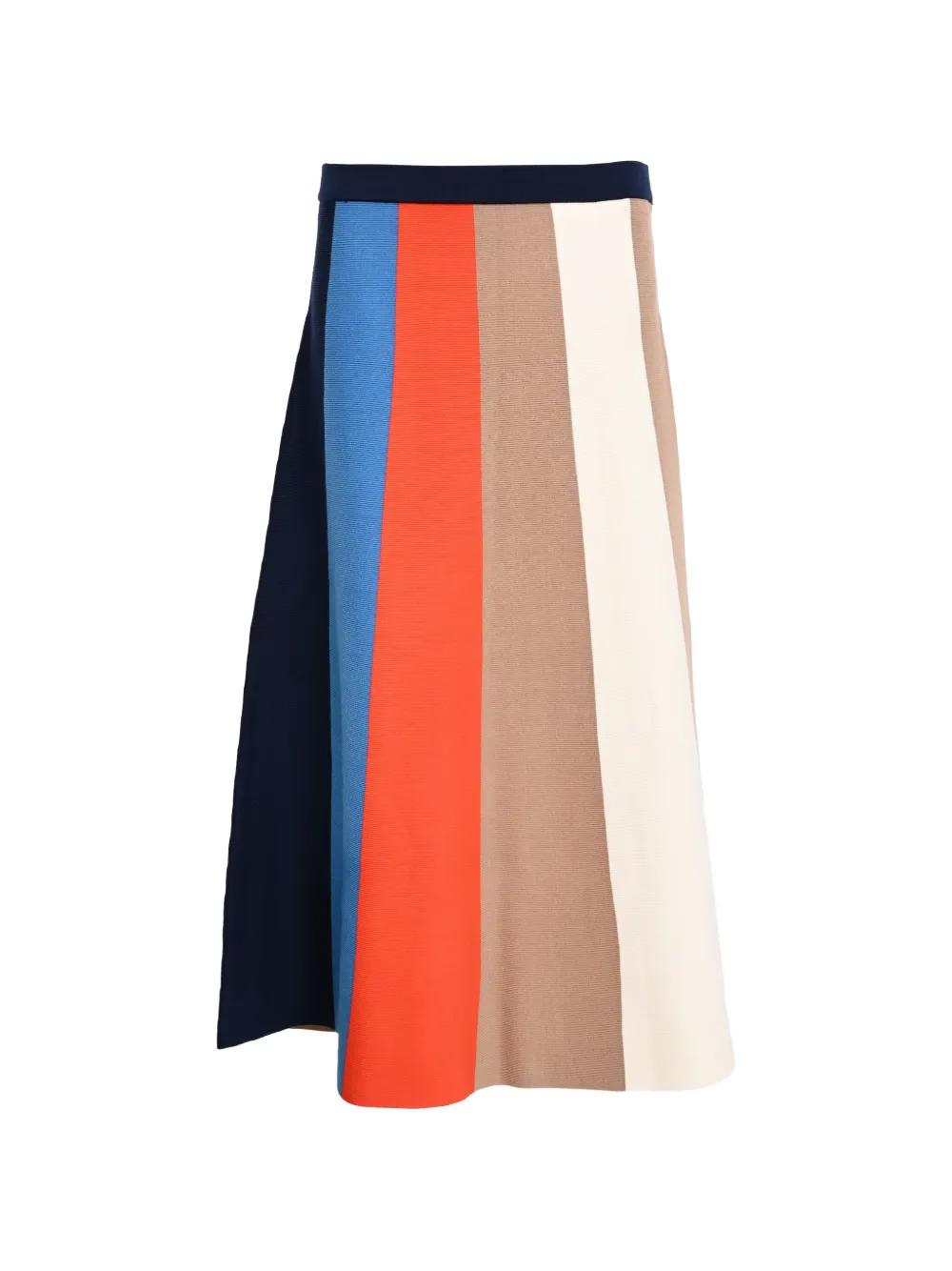 Victoria Beckham striped A-line skirt - Toni neutri