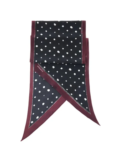 Ann Demeulemeester Ezo Foulard Liquid Pois silk scarf