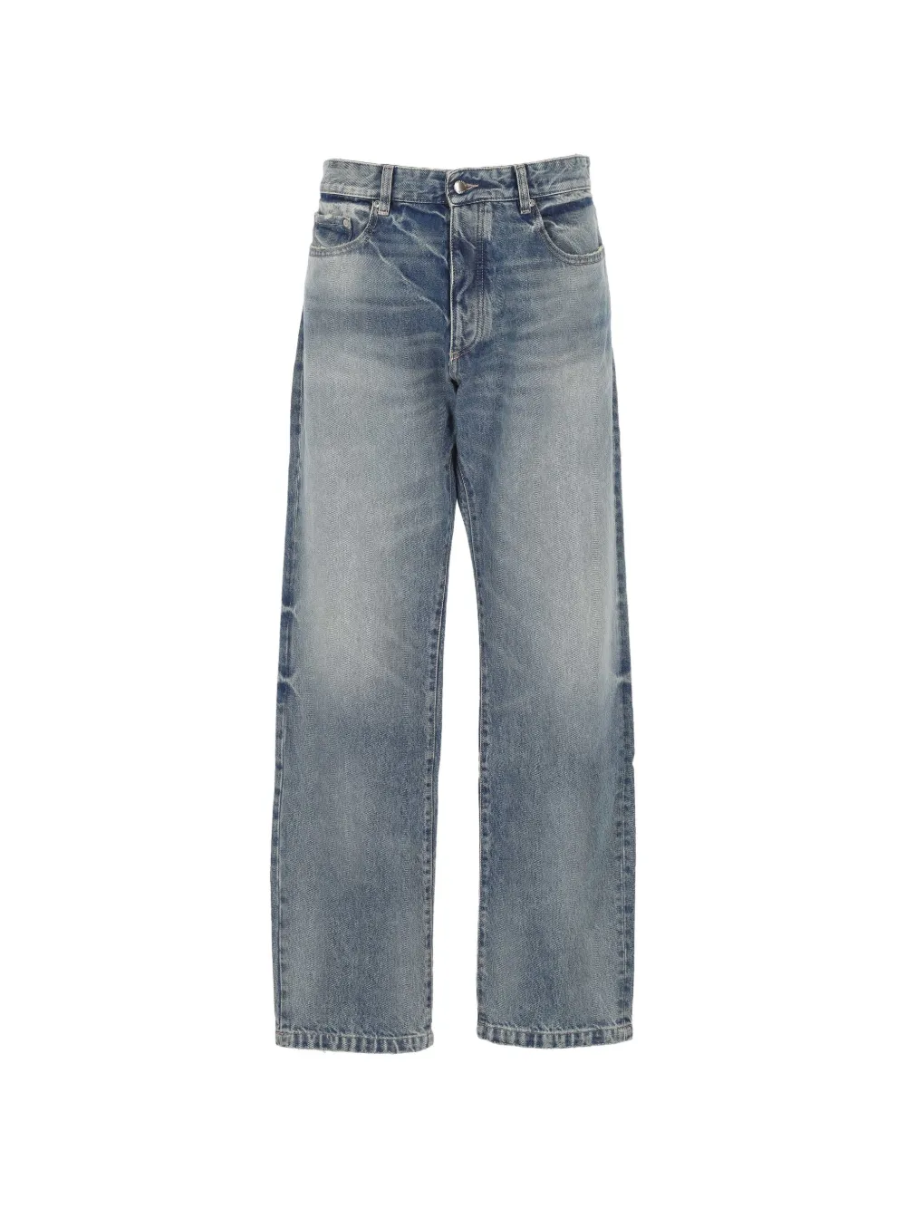 ICON DENIM faded straight-leg jeans - Blu