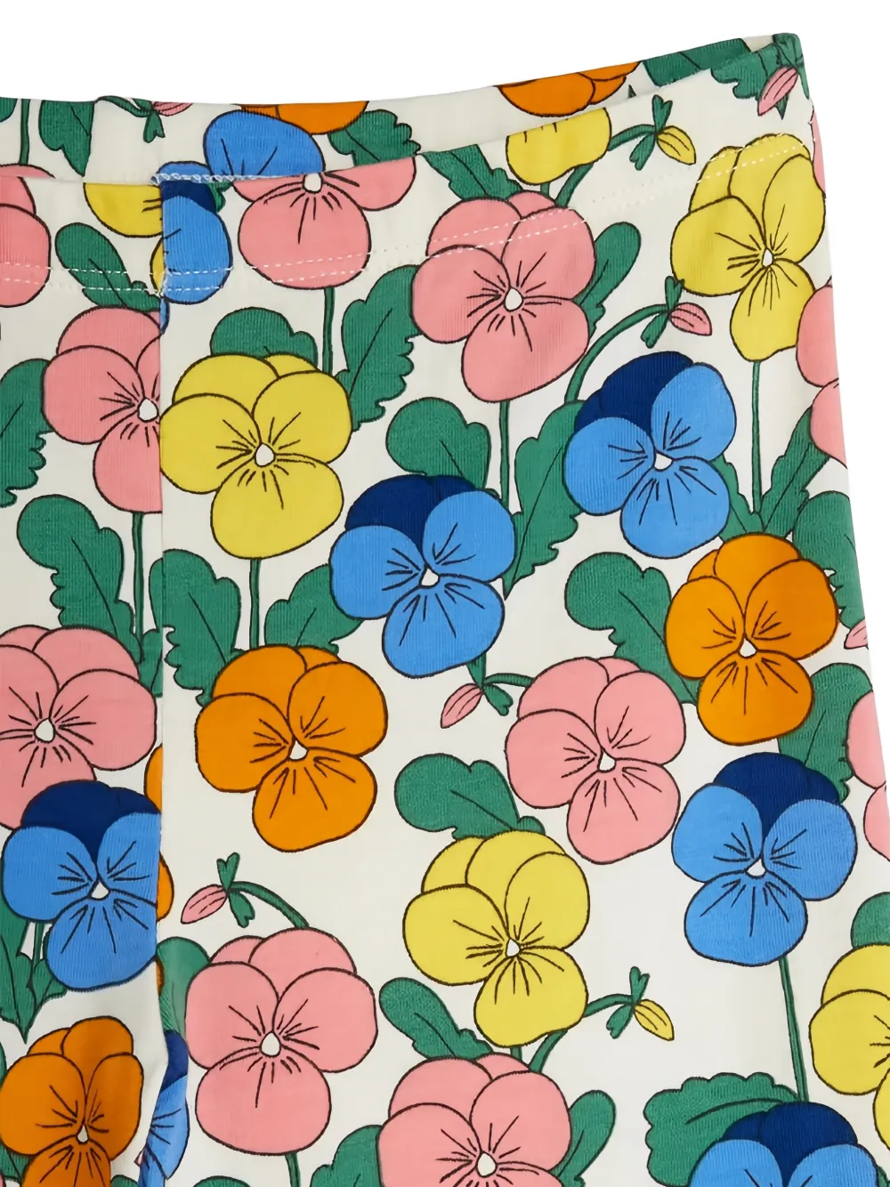 Mini Rodini Violas floral-print trousers Roze
