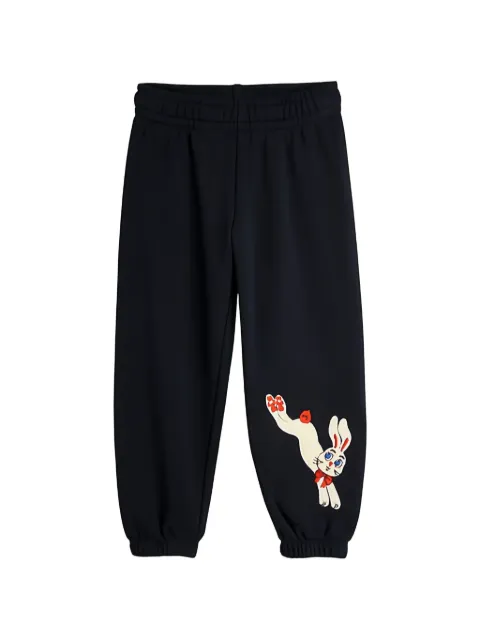 Mini Rodini rabbit-patch track pants