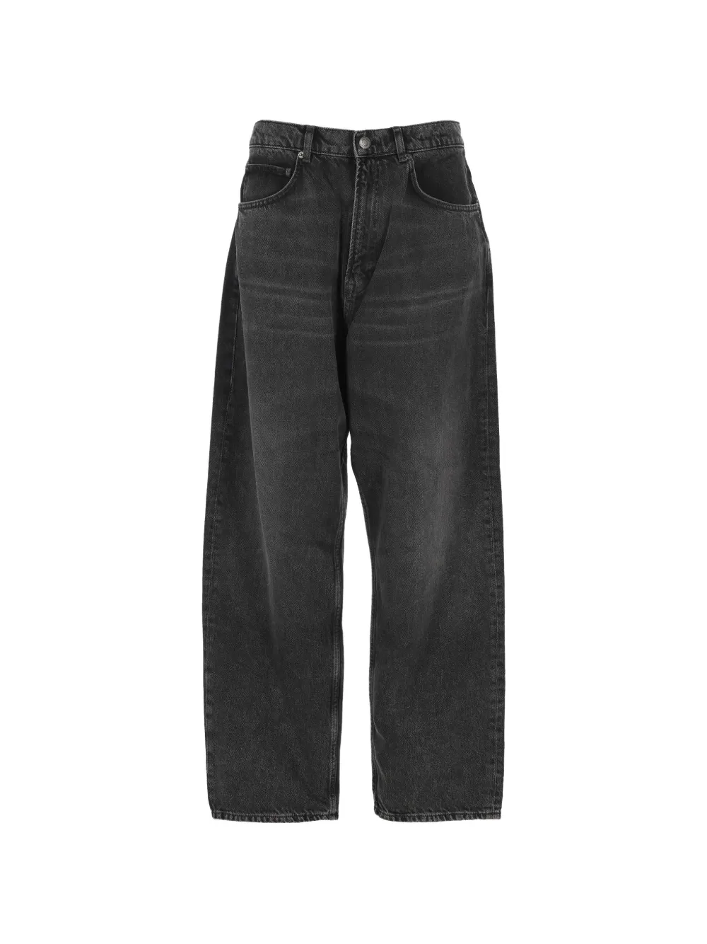 ANERKJENDT faded-effect straight-leg jeans - Nero
