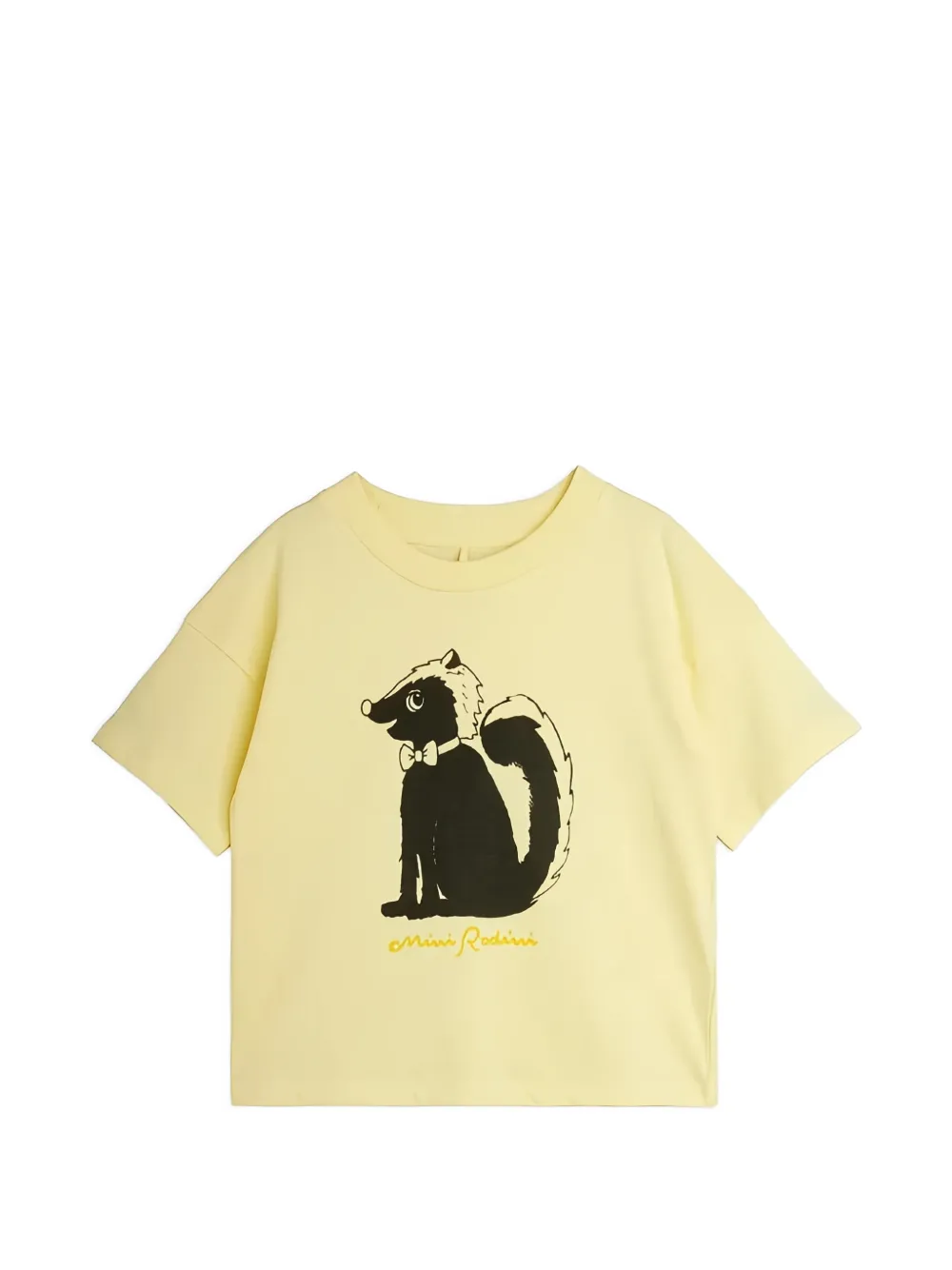 Mini Rodini skunk-print T-shirt - Giallo