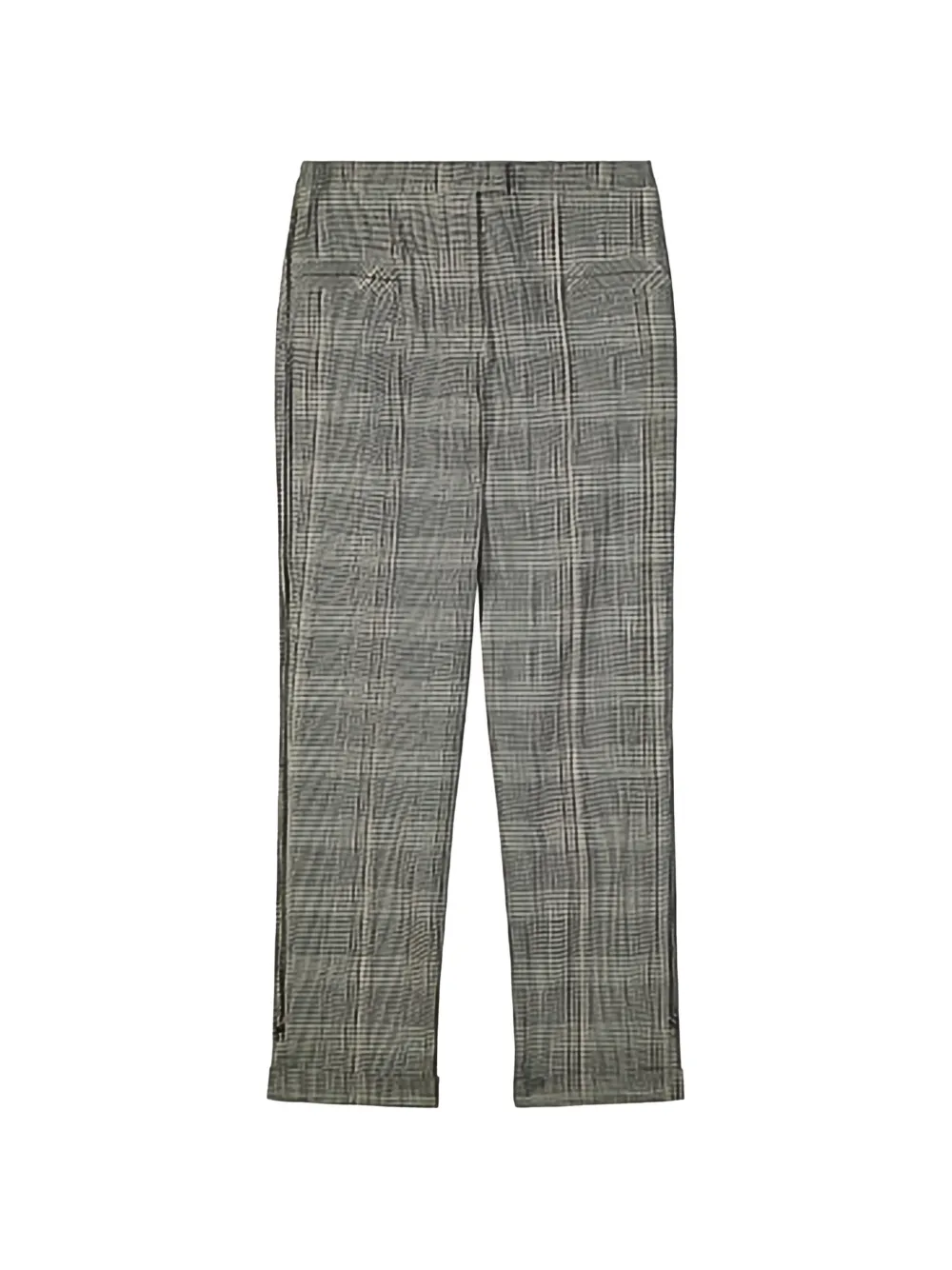 Patrizia Pepe Prince of Wales check zipped trousers Grijs