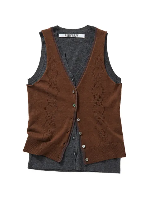 PERVERZE eyelet layered top